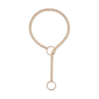 Round gold finish