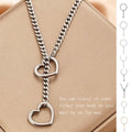 Heart chain lariat choker