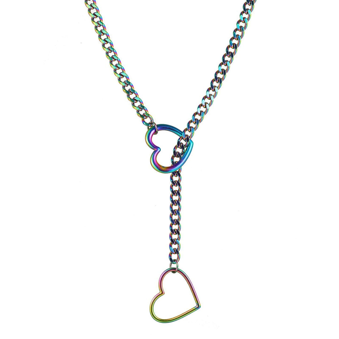 heart chain aesthetic choker