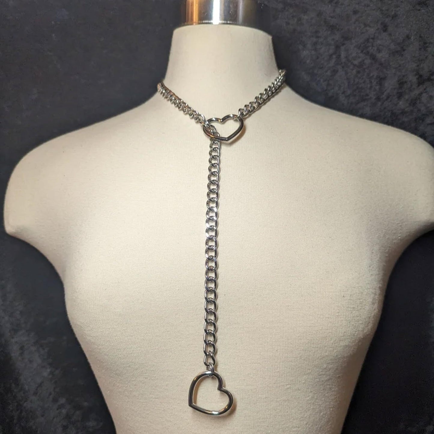 heart chain aesthetic choker
