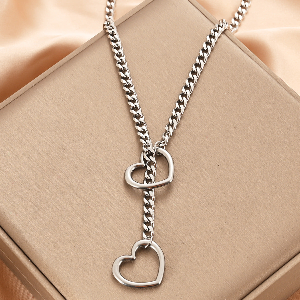 heart chain aesthetic choker