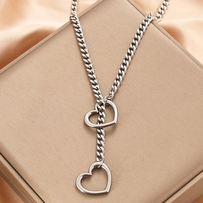heart chain aesthetic choker