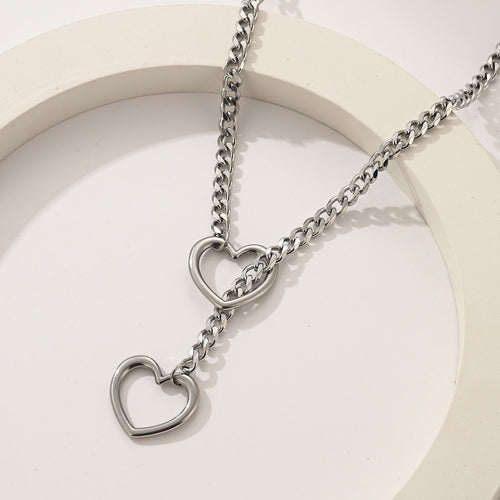 heart chain aesthetic choker