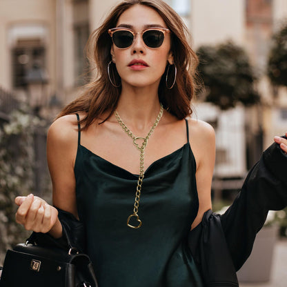 heart chain aesthetic choker