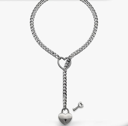 heart chain aesthetic choker
